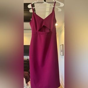 Sexy fuchsia colored form fitting with mid cut out. Brand new with tags
